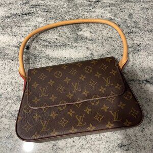 Louis Vuitton Monogram Looping Shoulder Handbag Purse